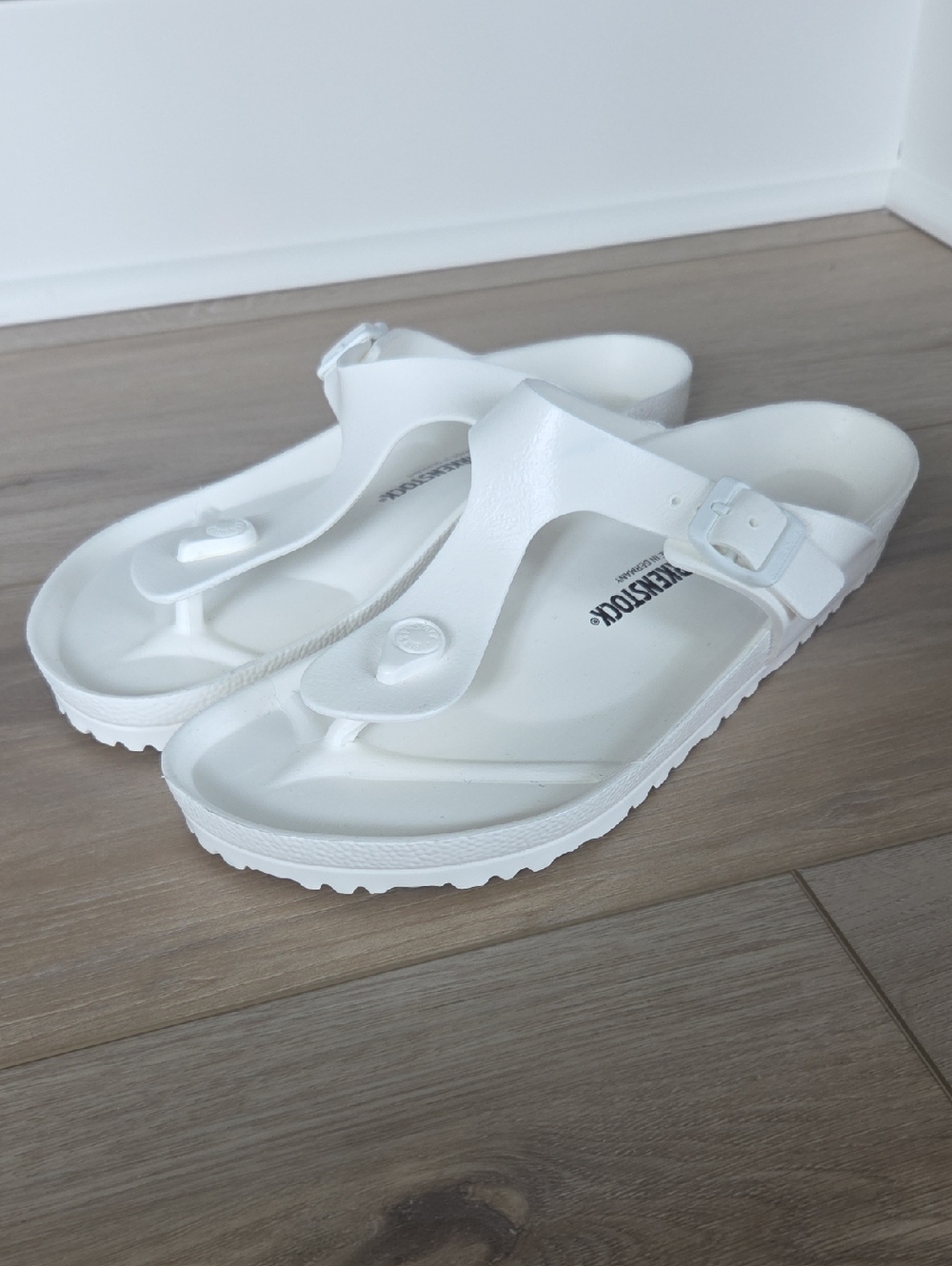Birkenstock Gizeh Essentials White Mens 11 44 Sandals